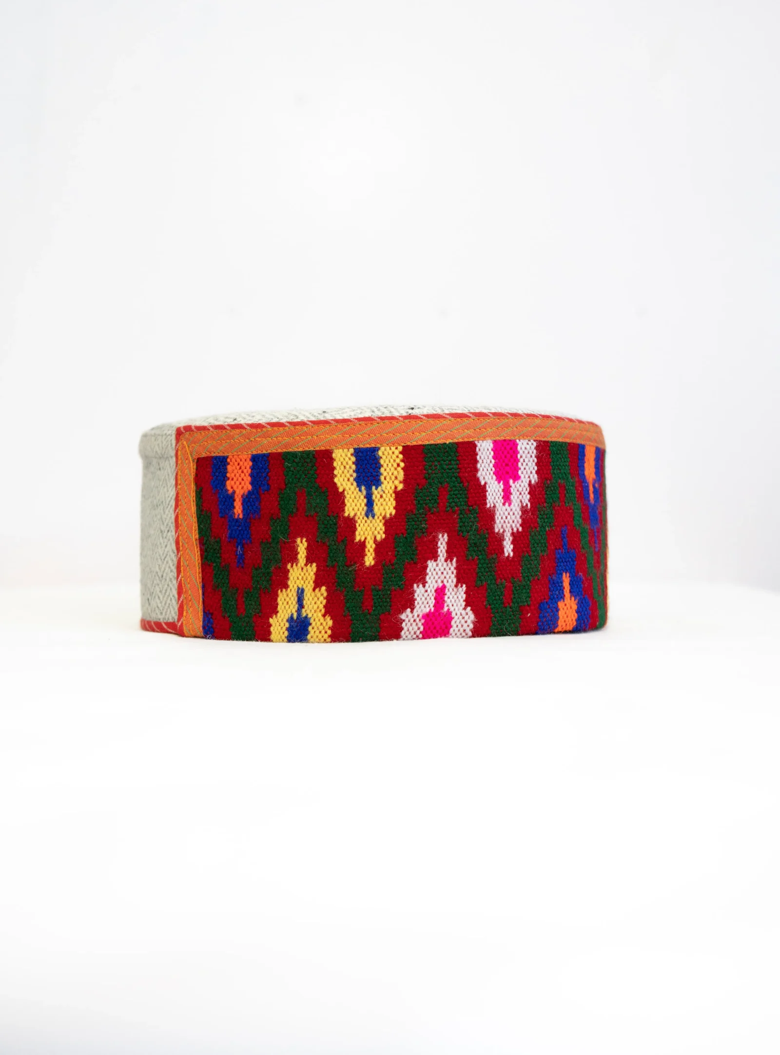 Kullu Zig-Zag Cap – Multicolor Pattern