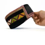 Himachali Black Border Cap – Tribal Weave