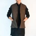 Men's Heritage Himachali Sadri – Walnut Brown