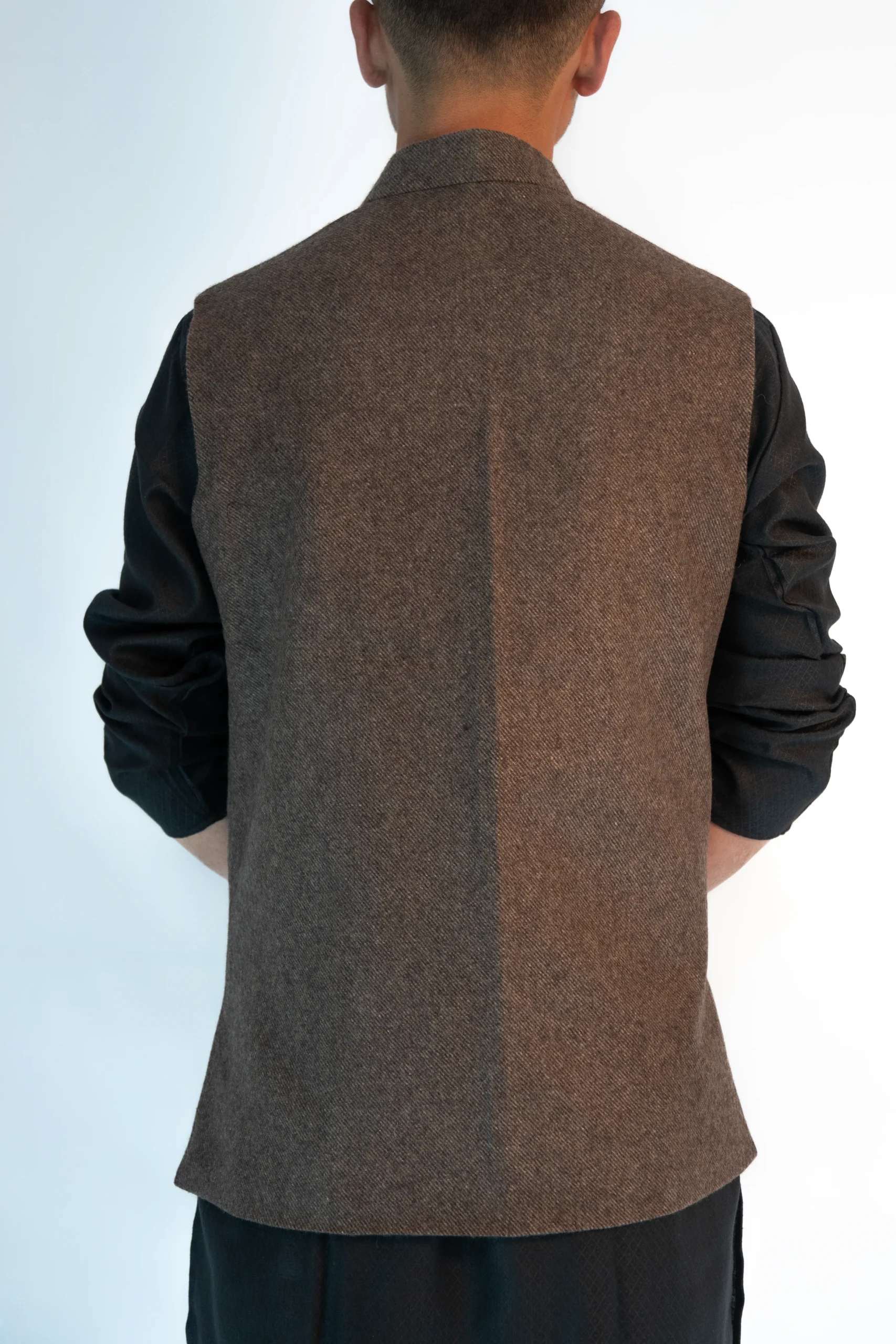 Men's Heritage Himachali Sadri – Walnut Brown-4