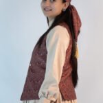 Women Pashmina Maroon Himachal Sadri - Dhattu combo