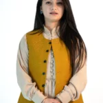 Women’s Plain Pashmina Sadri – Caramel Yellow