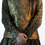 Women’s Festive Brocade Sadri – Antique Gold