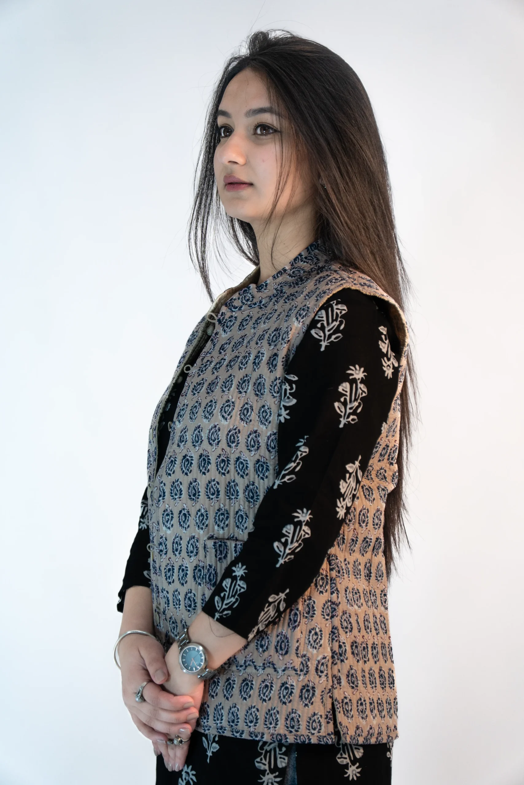 Women’s Reversible Silk Sadri -6