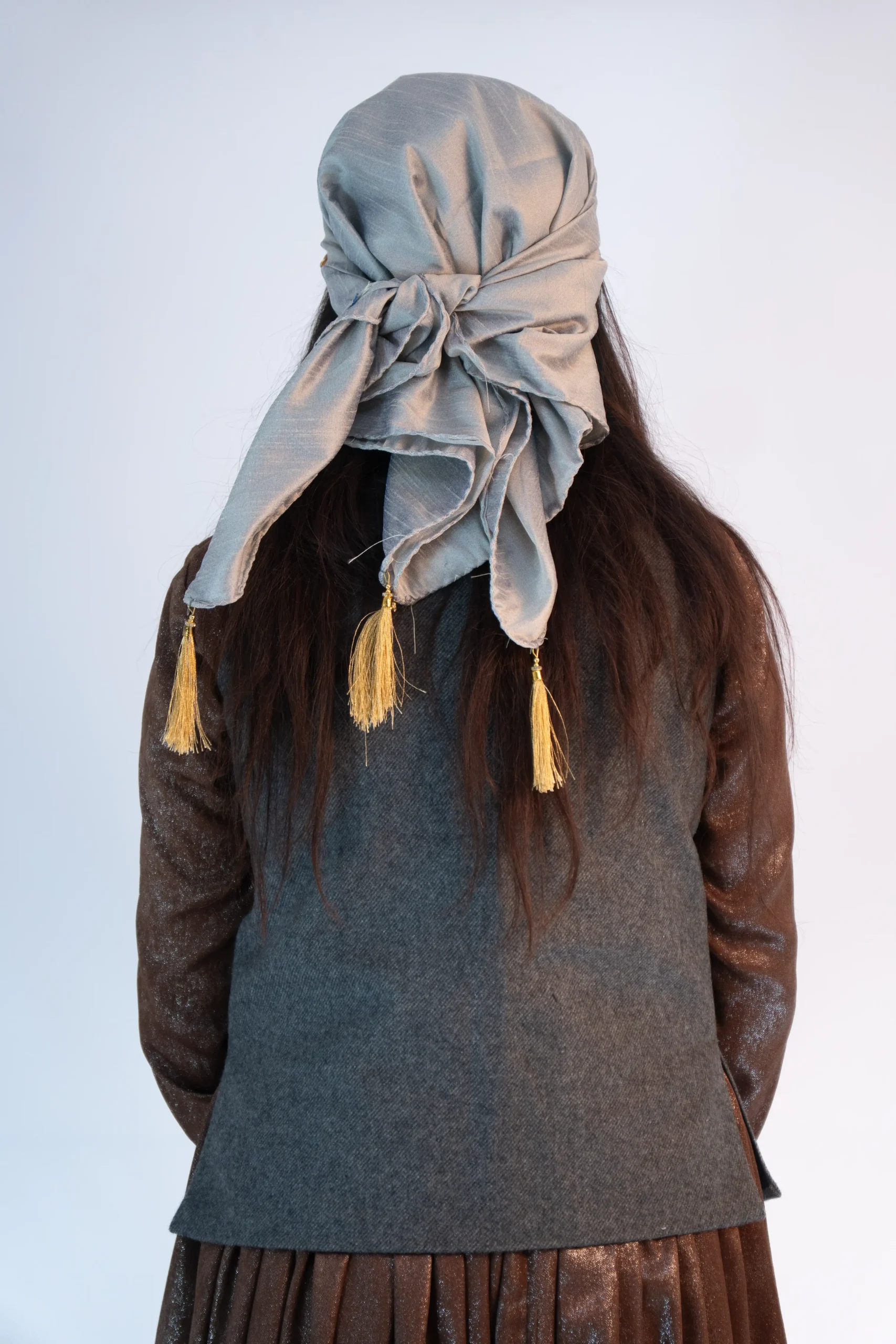 Women’s Stone Grey Himachali Sadri-2